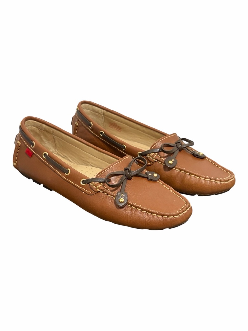 Marc Joseph Cypress Hill Tiebow Brown Leather Driving Loafers - BRAND NEW - 6.5